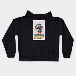 Card #46 - Page Of Cups - Rider Waite Smith Tarot Kids Hoodie